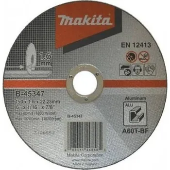 Řezný kotouč MAKITA B-45347 řezný kotouč 150x1,6x22mm hliník free_store_pickup