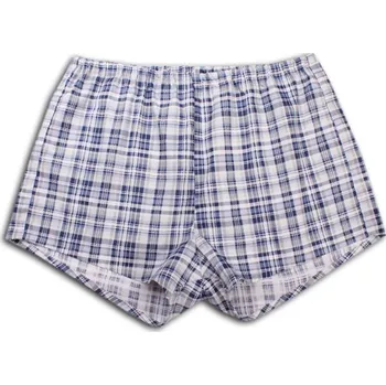 LUIZ Pánské plátěné trenýrky KLASIK 811 - Modrá Velikost: 56