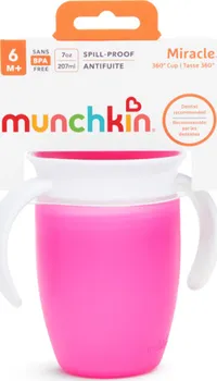 Kojenecká láhev Munchkin Miracle 360° 207 ml růžový