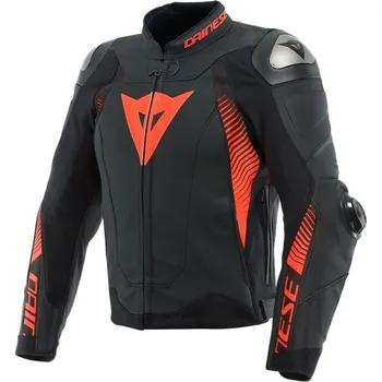 Moto bunda Dainese Dainese SUPER SPEED 4 sport. kožená bunda černá/červená vel.56 56