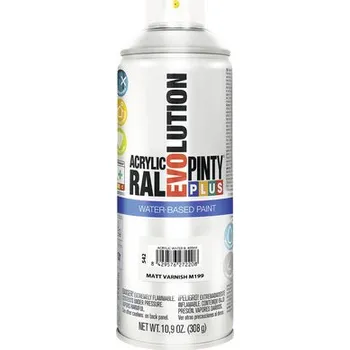 Barva ve spreji Barva ve spreji PINTYPLUS EVO vodní báze 400ml M199 bezbarvý lak matný
