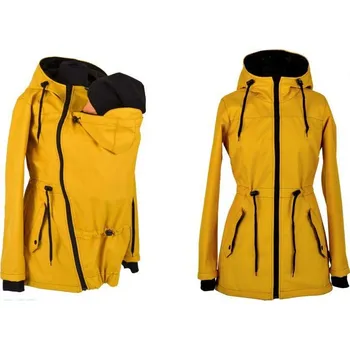 Šátek na nošení dítěte Shara Nosící parka - SOFTSHELL S VYŠŠÍMI PARAMETRY S PODŠÍVKOU - jaro/podzim Velikost: XXS, Vzor: hořčicová