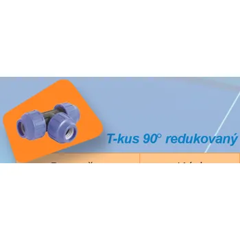 Vodovodní potrubí PE T-kus redukovaný, mechanický 50 x 40 x 50