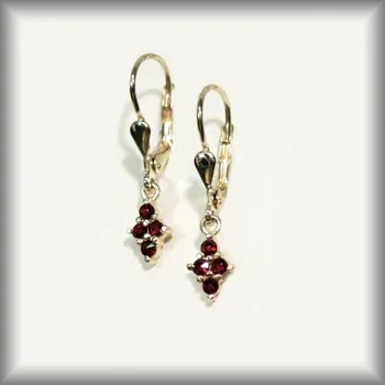 Náušnice žluté zlato