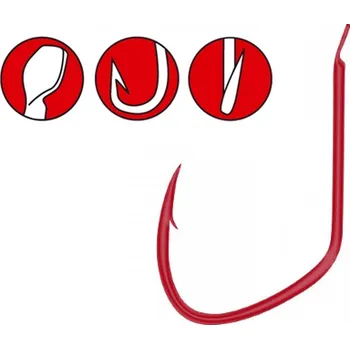 Rybářský háček Gamakatsu - Háčky LS-2210R, vel. 14, bal. 25ks, red - VÝPRODEJ