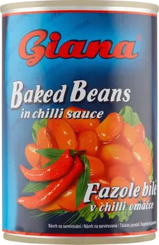 Nakládaná potravina Giana Bíle fazole v chilli omáčce 410 g