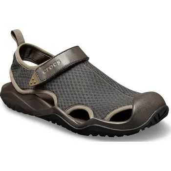 Pánské sandále Crocs Swiftwater Mesh Deck Sandal Espresso 41-42