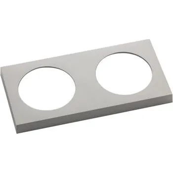 Elektrická zásuvka Beker Integro Pure rámeček 2násobný, nerez efekt