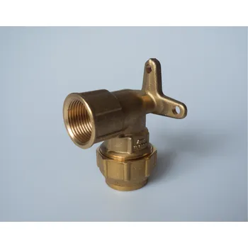 Fitinka GEBO Mosazná svěrná nástěnka na PE Redukce: 25 x 3/4”