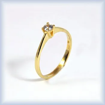 Prsten žluté zlato 53