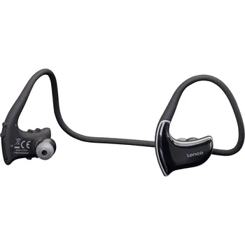 Sluchátka Lenco BTX-750BK Headset do uší (In Ear) Bluetooth® černá headset, kolem krku, odolné vůči potu sportovní