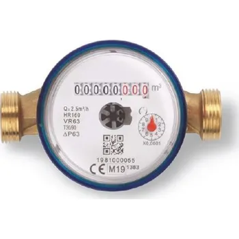 vodoměr Vodoměr BYTOVÝ suchoběžný,DN15(1/2"),PN16,Q3=2,5m3/h,30°C,