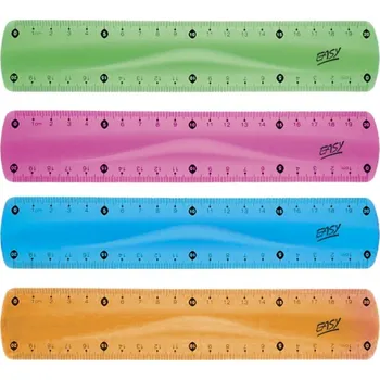 pravítka Ohebné rovné pravítko Easy Flex 20 cm (Flexibilní ohebné rovné pravítko o délce 20 cm ve čtyřech barevných variantách. Rovné pravítko pro bezpečné nošení bez poškození, školní pravítko vhodné i pro 1. stupeň základní školy.)