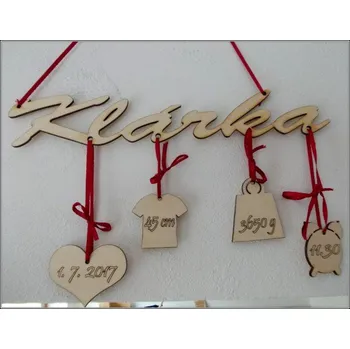 Domovní cedule DCH Jméno s porodními údaji na míru