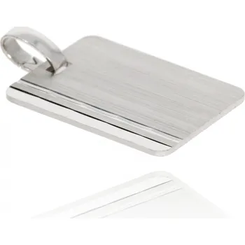 Přívěsek Zlatnictví Helios Stříbrná destička B49079