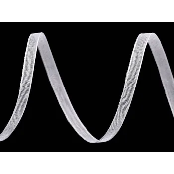 Monofilová stuha šíře 3 mm POL, barva Bílá