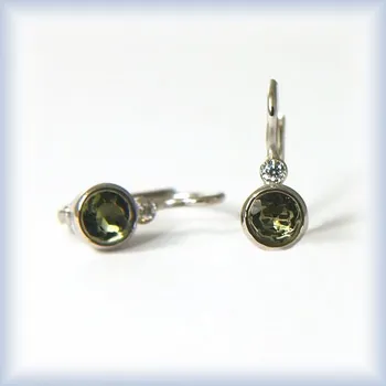 Náušnice žluté zlato