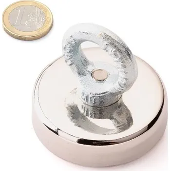 Dekorativní magnet SOLLAU Fishing magnet / Neodymový magnet pro lovce pokladů s magnetickou silou 135 kg