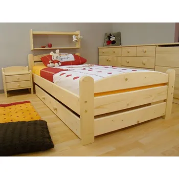 Dětská postel ROALHOLZ Dřevěná postel z masivu RADKA 90x200 smrk