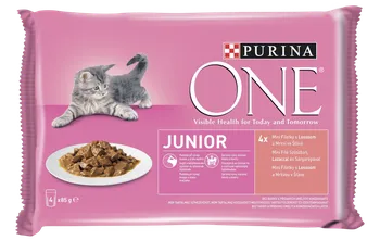 Krmivo pro kočku Purina One Junior minifiletky losos/mrkev