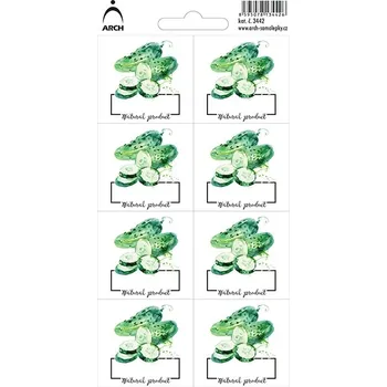 Samolepící etiketa ARCH 3442 okurky 8 ks