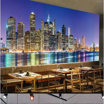 Tapeta Solution Media 3D tapeta - Mrakodrapy MU2001 2 - Voděodolná hedvábná tkanina - Textilní tapeta lesklá - 200g/m2