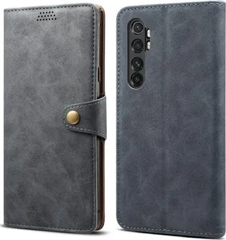 Pouzdro na mobilní telefon Lenuo Leather pro Xiaomi Mi Note 10 Lite šedé