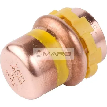 Instalatérský materiál KAN-therm Copper V Gas Víčko Cu lisovací SPG5301V pro plyn 28 mm, 2254250003