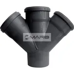 Odbočka dvojitá HT 45° 50/50/50 mm, COD5554