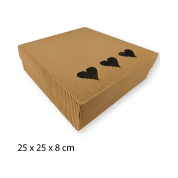 Dárková krabička HV srdce 25 x 25 x 8 cm