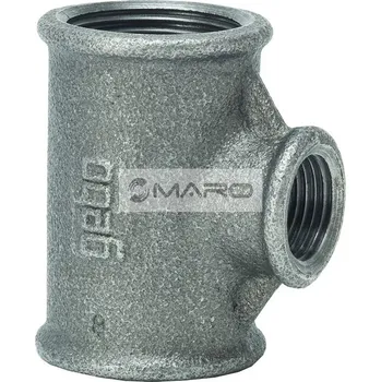 Instalatérský materiál GEBO T-kus černý redukovaný č.130 6/4" x 1/2", 130-30S