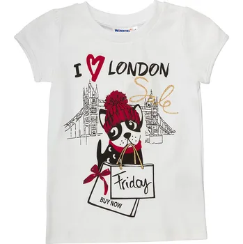 Dívčí triko - Winkiki WKG 02883, bílá Barva: Bílá, Velikost: 98