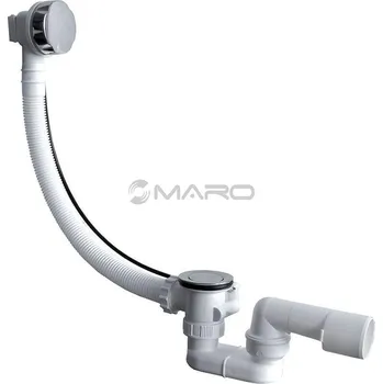 Sifon Plast Brno Sifon vanový automat se zátkou 70 mm s přepadem 550 mm, odpad 40/50 mm, mosaz/chrom, EVV0050