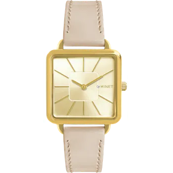 Hodinky Továrna na čas Béžové dámské hodinky MINET OXFORD GOLDEN BEIGE MWL5118