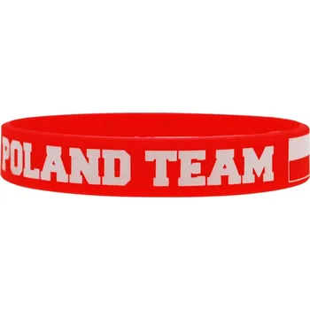 Náramek SPORTTEAM® Náramek silikon Polsko 1 červený