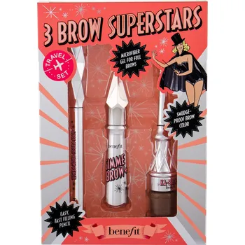 Tužka na obočí Benefit Gimme Brow+ 3 Brow Superstars 3 Warm Light Brown
