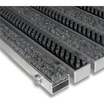 Rohožka Hliníková textilní čistící vnitřní kartáčová rohož Alu Extra - 60x90x2,2cm 80001360