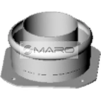 Kouřovod Ricomgas Příruba včetně těsnění hliník/hliník 60/100 mm, 3.011141