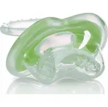 NUBY Kousátko silikonové ve tvaru dudlíku zelené 0 m+