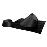 Komíny CZ Průchodka nerezového komínu pro střechu RAL 7016 36°-45° s límcem 150-32,5mm