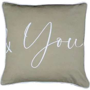 Dekorativní polštářek Polštář You z bavlny s výplní - 45*10*45cm