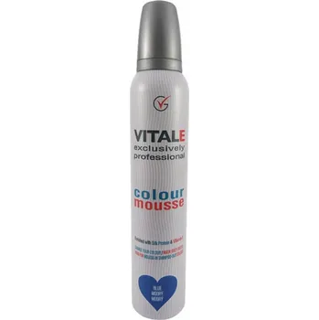 Vitale Exclusively Professional barvící pěnové tužidlo modré 200 ml Stylingový přípravek Vitale Exclusively Professional barvící pěnové tužidlo modré 200 ml