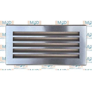 Větrací mřížka Lamelová mřížka 300x200 mm nerezová (300*200 mm nerezová lamelová mřížka)