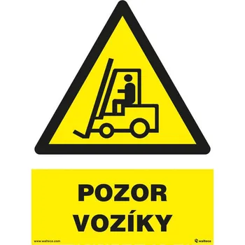 Walteco Pozor - vozíky 210x297mm, formát A4, plastová tabulka Množství: 1 ks