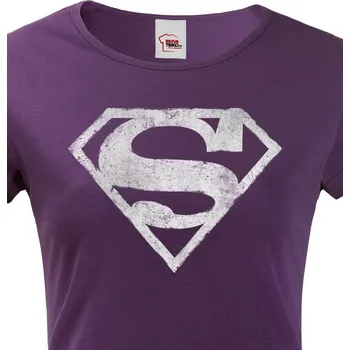 Dámské tričko Dámské tričko - Superman, Barva Fialová Bezvatriko.cz 0843 - DTF/DTG