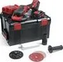 FLEX das Original Flex SE 125 18.0-EC/5.0 Set - Aku-SUPRAFLEX 18,0 V + Talířový kartáč - Specialista na broušení lakovaných povrchů, dřeva, kamene a kovů 513.245