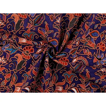 Bavlněná látka / plátno orientální, barva 3 fialová