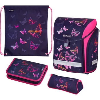 Set školních potřeb Herlitz Midi Set s vybavením Rainbow Butterfly