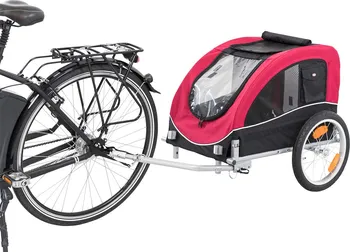 Přívěsný vozík pro psa Trixie Vozík pro psa za jízdní kolo M 63 x 68 x 75/137 cm černý/červený