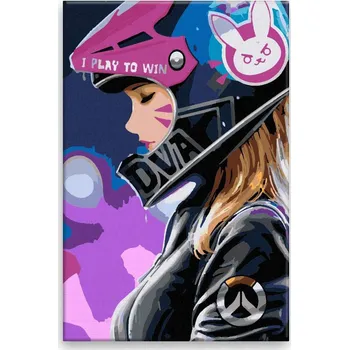 Dětské zboží Malování podle čísel - Připravena zvítězit - 40x60 cm, bez dřevěného rámu - CZ výroba